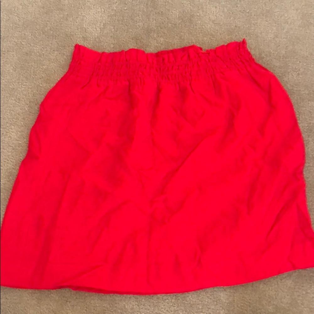 Red j. Crew skirt